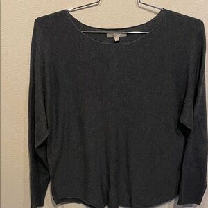 Joan Vass Size Large Charcoal Knit Top